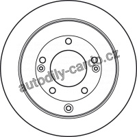 Brzdový kotouč TRW DF4937 - HYUNDAI GRANDEUR 06-