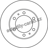 Brzdový kotouč TRW DF4917 - TOYOTA HILUX 05-