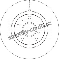 Brzdový kotouč TRW DF4741 - FIAT SEDICI 06-