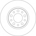 Brzdový kotouč TRW DF4477 - ALFA ROMEO 159 05-