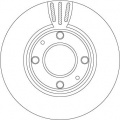 Brzdový kotouč TRW DF4496 - HYUNDAI ACCENT 00-