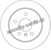 Brzdový kotouč TRW DF4453 - MERCEDES W169 A