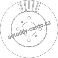 Brzdový kotouč TRW DF4498 - MITSUBISHI LANCER 03-