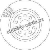 Brzdový kotouč TRW DF4754 - VW PASSAT 05- Golf IV 04-