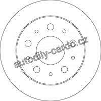 Brzdový kotouč TRW DF4752 - CITROEN JUMER, FIAT DUCATO, PEUGEOT BOXER 06-
