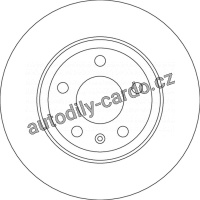Brzdový kotouč TRW DF4756 - VW PASSAT 05-