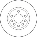 Brzdový kotouč TRW DF4936 - OPEL CORSA D 06- 1.7CDTi