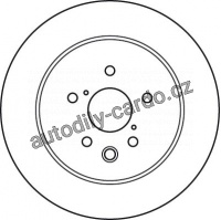 Brzdový kotouč TRW DF6063 - LEXUS GS300,430 05-