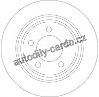 Brzdový kotouč TRW DF4420 - MAZDA 5 05-