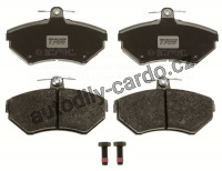 Sada brzdových destiček TRW GDB1437 - VW GOLF, LUPO, POLO, SEAT IBIZA, CORDOBA
