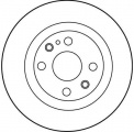 Brzdový kotouč TRW DF2703 - MAZDA 323, MX-5 II, MX-3