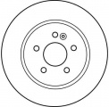 Brzdový kotouč TRW DF4150 - MERCEDES W163 ML
