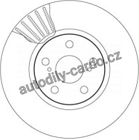 Brzdový kotouč TRW DF4160 - TOYOTA CELICA 99-