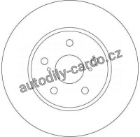 Brzdový kotouč TRW DF4204 - TOYOTA CAMRY