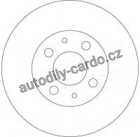 Brzdový kotouč TRW DF4107 - LADA