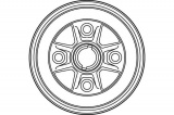 Brzdový buben TRW DB4255 - TOYOTA