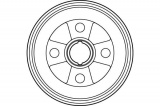 Brzdový buben TRW DB4265 - TOYOTA