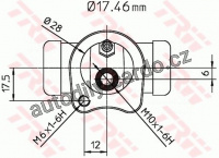 Válec kolové brzdy TRW BWC115
