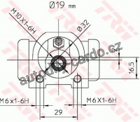 Brzdový váleček TRW BWD302
