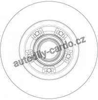 Brzdový kotouč TRW DF6203BS