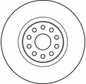 Brzdový kotouč TRW DF4059 - ALFA ROMEO 166