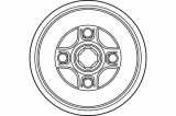 Brzdový buben TRW DB4176 - NISSAN BLUEBIRD