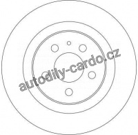 Brzdový kotouč TRW DF4256 - FIAT ULYSSE, PEUGEOT 807, CITROEN C8