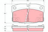 Sada brzdových destiček TRW GDB4082 - PONTIAC FIERO 88-
