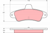 Sada brzdových destiček TRW GDB4084 - FORD MONDEO 93-