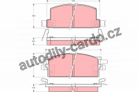 Sada brzdových destiček TRW GDB780 - ISUZU