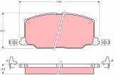 Sada brzdových destiček TRW GDB798 - TOYOTA CAMRY, CELICA