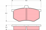 Sada brzdových destiček TRW GDB801 - SEAT