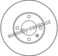Brzdový kotouč TRW DF1518 - VW POLO, AUDI