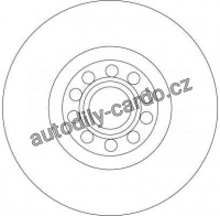 Brzdový kotouč TRW DF4258S - AUDI A6