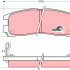 Sada brzdových destiček TRW GDB1023 - MITSUBISHI GALANT, SPACE RUNNER