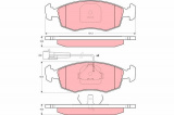 Sada brzdových destiček TRW GDB1341 - FIAT PALIO,SIENA