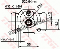Brzdový váleček TRW BWF311
