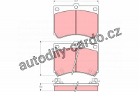 Sada brzdových destiček TRW GDB1029 - MAZDA 323