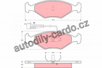 Sada brzdových destiček TRW GDB1347 - FIAT FIORINO