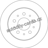 Brzdový kotouč TRW DF4770 - PEUGEOT JUMPER III 2.2Hdi 06 -