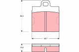 Sada brzdových destiček TRW GDB103 - VW KAEFER