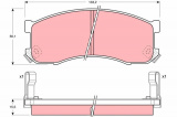 Sada brzdových destiček TRW GDB1037 - MAZDA 626
