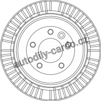Brzdový kotouč TRW DF4794 - RANGE ROVER SPORT 06-