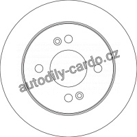 Brzdový kotouč TRW DF4801 - KIA PICANTO 04-
