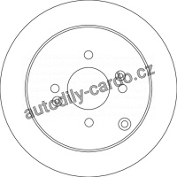 Brzdový kotouč TRW DF4803 - HYUNDAI GETZ 02-