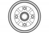 Brzdový buben TRW DB4112 - MAZDA MAZDA 626 II