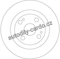 Brzdový kotouč TRW DF4278 - MAZDA 323