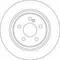 Brzdový kotouč TRW DF4805 - MERCEDES W204 C 07-
