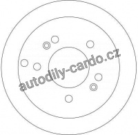 Brzdový kotouč TRW DF4281 - HYUNDAI TUSCON