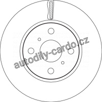 Brzdový kotouč TRW DF4806 - TOYOTA YARIS 06-